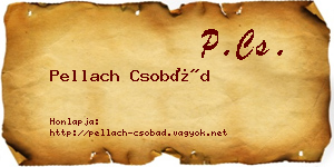 Pellach Csobád névjegykártya